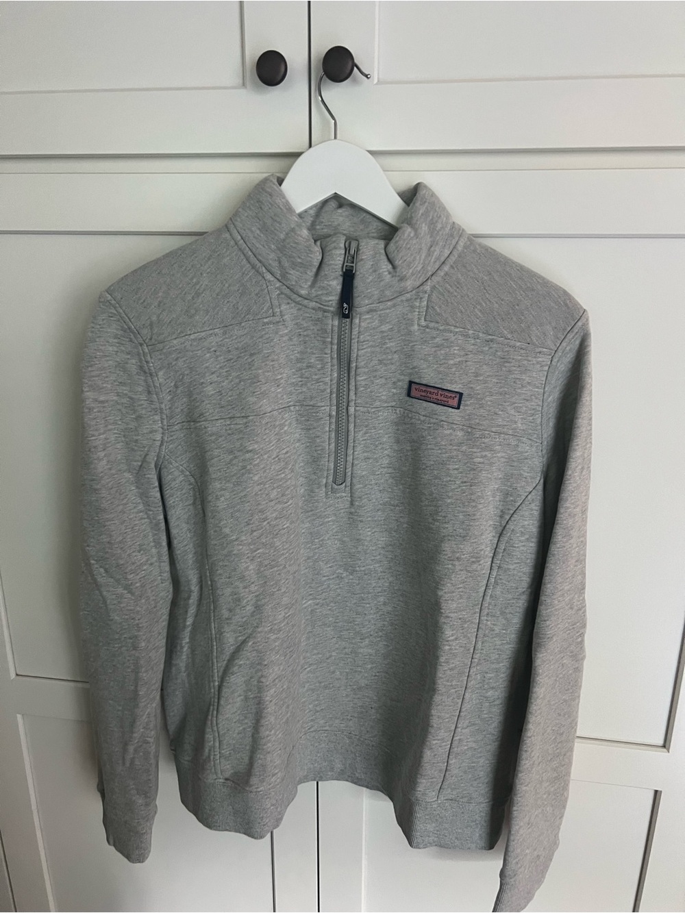 Women’s Gray Vineyard Vines Quarter-Zip Sweater Pullover